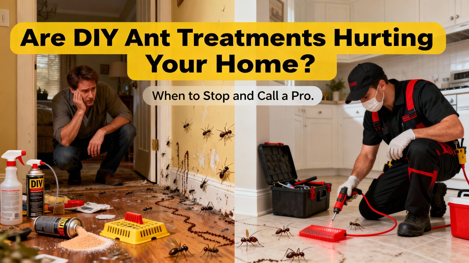 DIY ant treatment vs professional Michigan